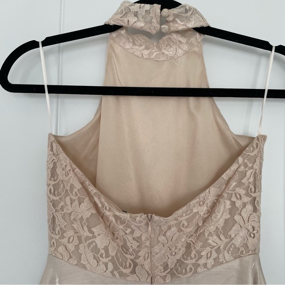 True Decadence champagne backless prom dress - Picture 3 of 7